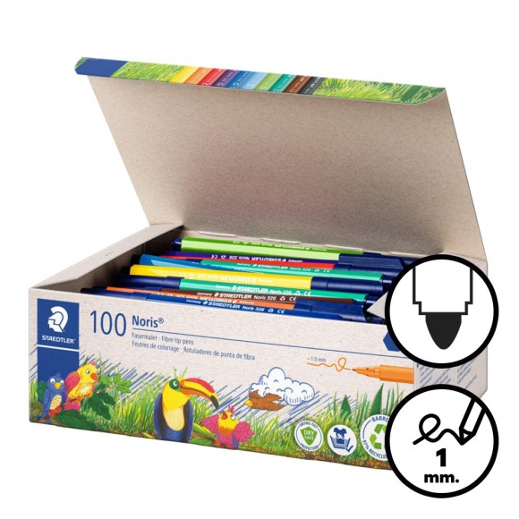 Caixa 100 retoladors Staedtler Noris 326