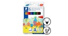 Caixa 6 retoladors gruixuts Staedtler Noris 340