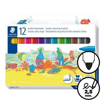 Caja 12 rotuladores Staedtler Noris 340