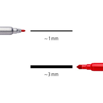 Caja 12 rotuladores de doble punta Staedtler Noris 320