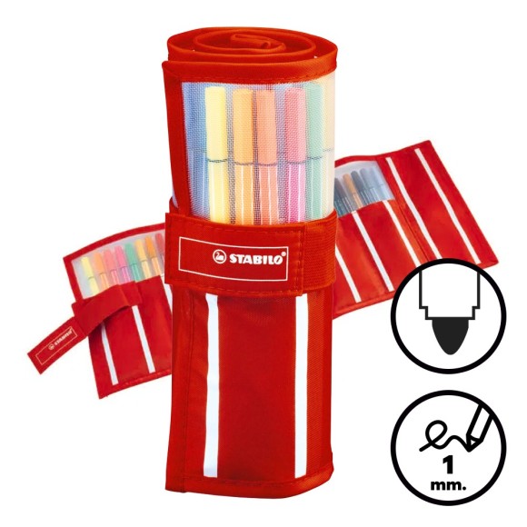 Rollerset 30 rotuladores Stabilo Pen 68