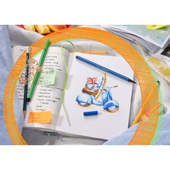 Caja 50 rotuladores Stabilo Pen 68 en estuche metálico