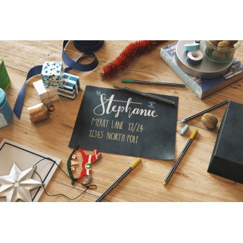 Caja 8 rotuladores Stabilo Pen 68 metallic en estuche metálico