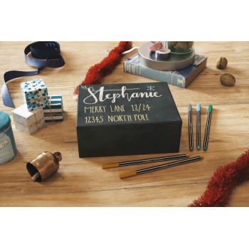 Caixa 8 retoladors Stabilo Pen 68 metallic en estoig metàl·lic