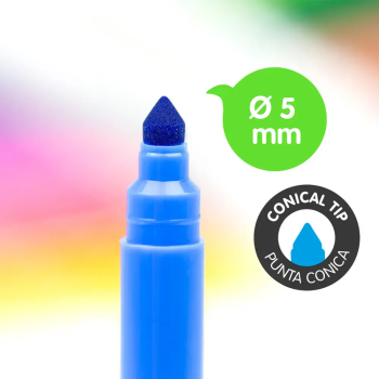 Caja de 24 rotuladores escolares Milan 631