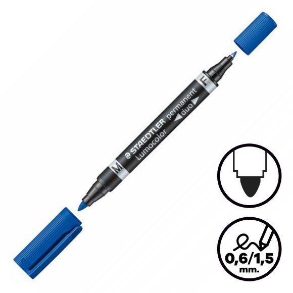 Rotulador permanente de doble punta Staedtler 348