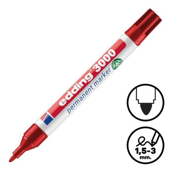 Rotulador permanente Edding 3000