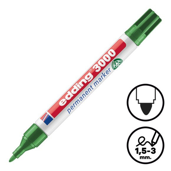 Rotulador permanente Edding 3000