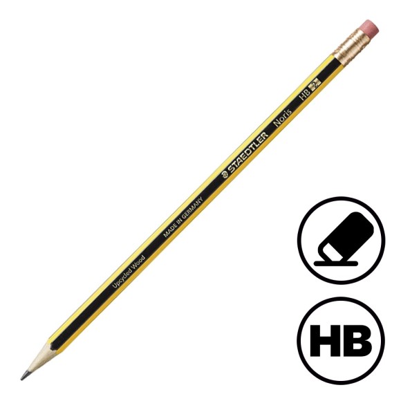Lápiz con goma Staedtler Noris 122
