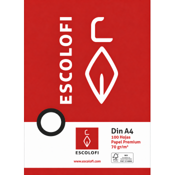 Recanvi Escolofi A4 100 fulls