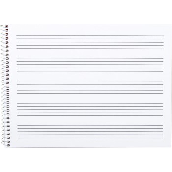 Quadern Liderpapel quart apaïsat pentagrama 4mm 20 fulls
