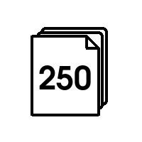 250 hojas
