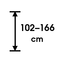 Altura regulable entre 102 y 166cm.