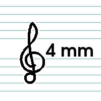Pentagrama 4mm.
